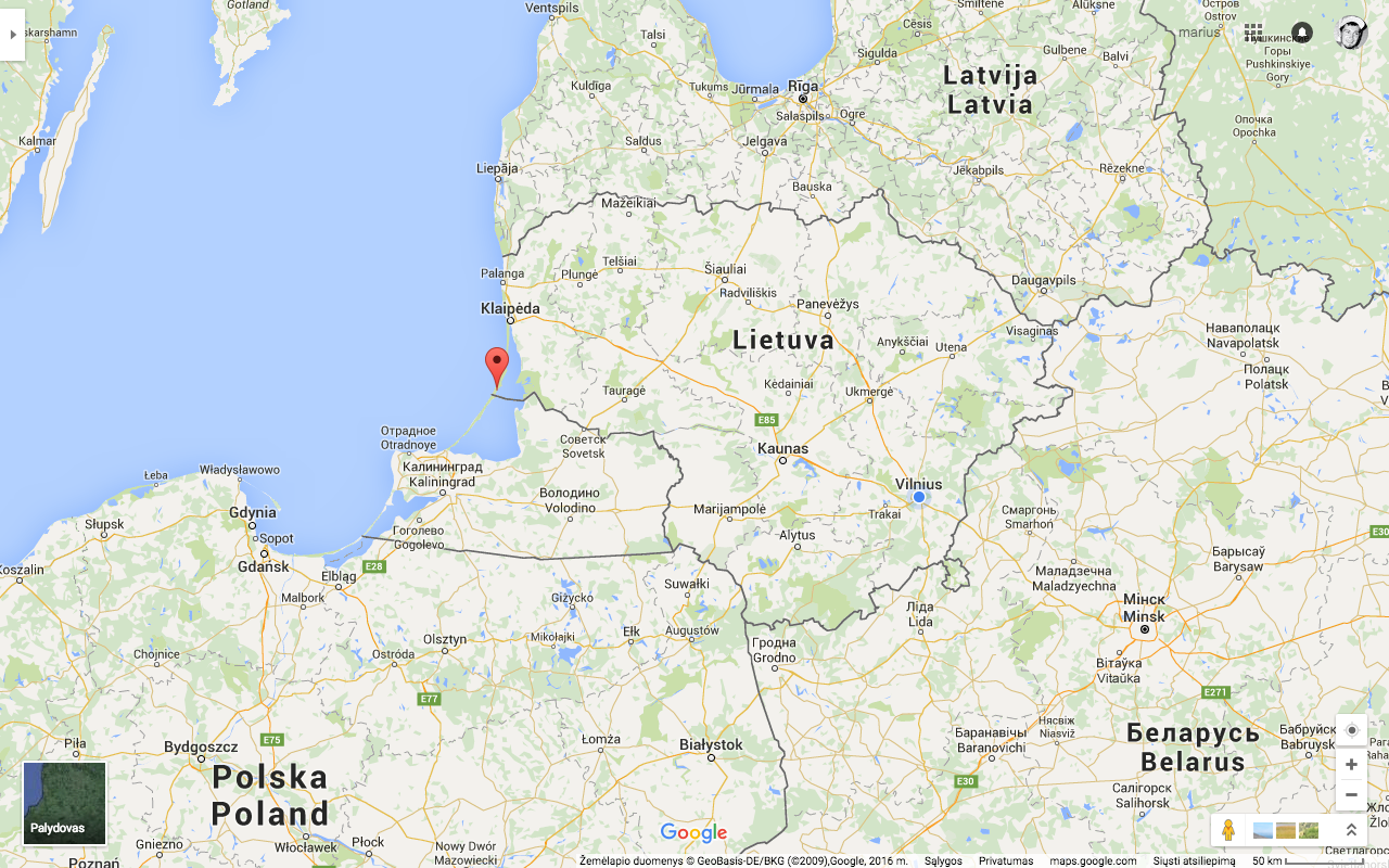 Nida Lithuania map location